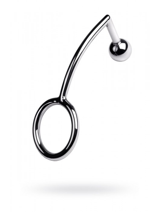 Металлическое эрекционное кольцо размера M с анальной втулкой - ToyFa - в Ростове-на-Дону купить с доставкой