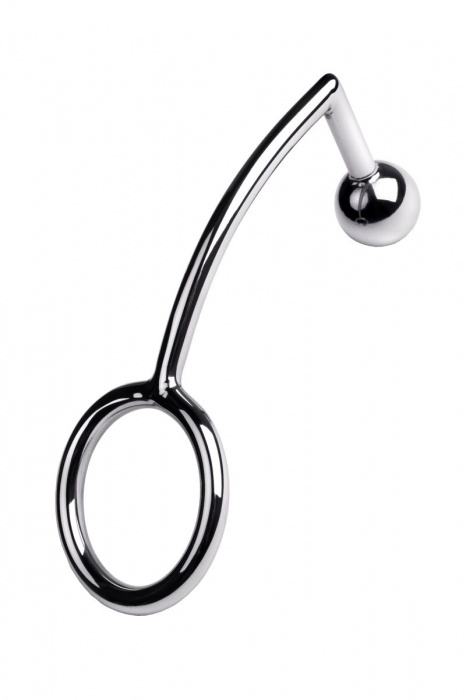 Металлическое эрекционное кольцо размера L с анальной втулкой - ToyFa - в Ростове-на-Дону купить с доставкой