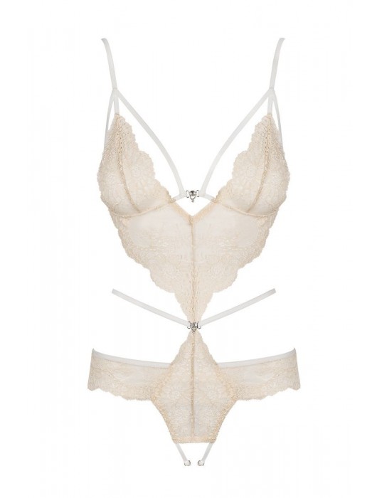 Нежное кружевное тедди Bisquitta - Obsessive купить с доставкой