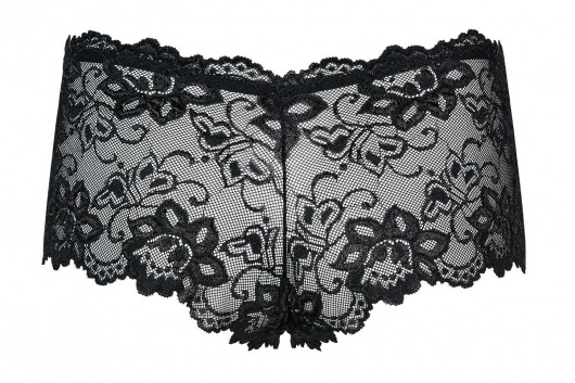 Кружевные трусики-шорты Imperia с крупным цветочным узором - Obsessive купить с доставкой