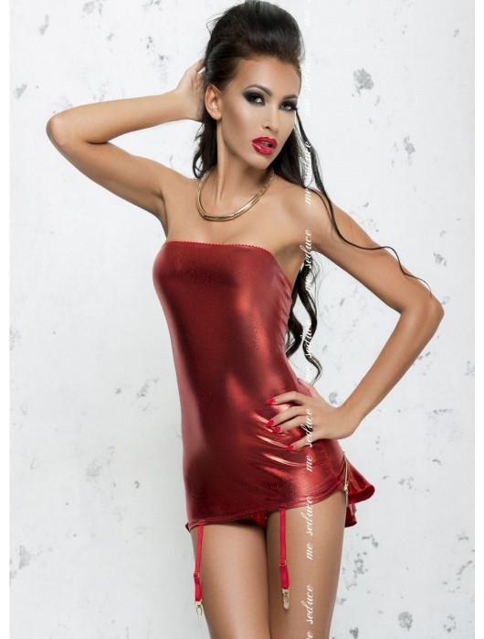 Платье Chantal с отстёгивающимся воланом (большой размер) - Me Seduce купить с доставкой