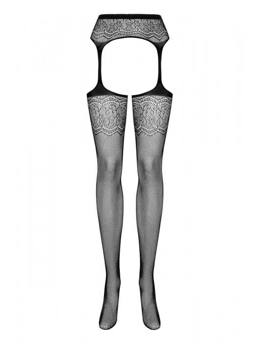 Чулки-сетка со слитным поясом - Obsessive купить с доставкой