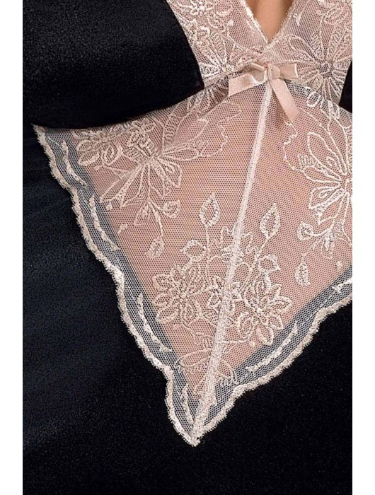 Соблазнительная сорочка Lotus с кружевами на лифе - Passion купить с доставкой