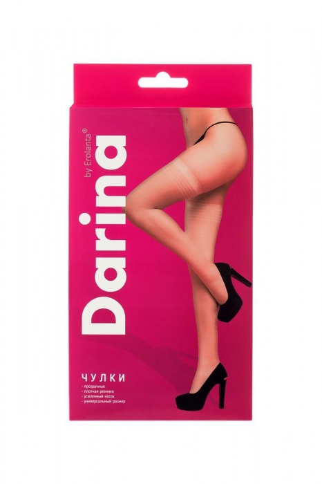 Прозрачные чулки с плотной резинкой - Erolanta купить с доставкой