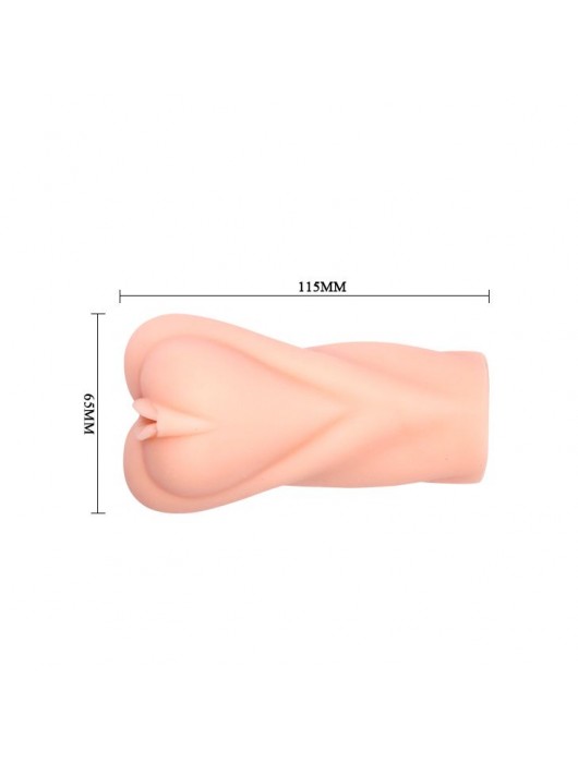 Мастурбатор-вагина Crazy Bull Heart Shape с эффектом смазки - Baile - в Ростове-на-Дону купить с доставкой