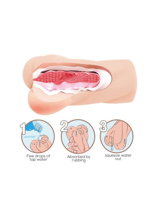 Мастурбатор-вагина Crazy Bull Heart Shape с эффектом смазки - Baile - в Ростове-на-Дону купить с доставкой