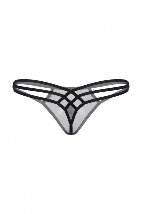 Черные прозрачные трусики - SoftLine купить с доставкой