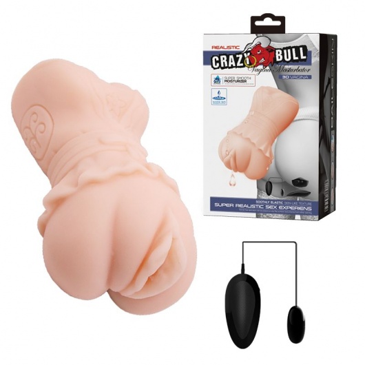 Мастурбатор-вагина с вибрацией Crazy Bull Super Smooth - Baile - в Ростове-на-Дону купить с доставкой