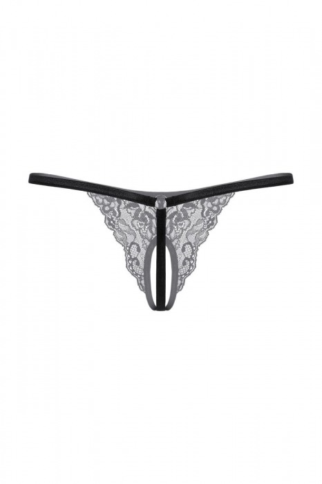 Кружевные трусики-стринг с разрезиком - SoftLine купить с доставкой