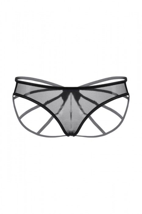 Черные трусики с бантиком на попке - SoftLine купить с доставкой