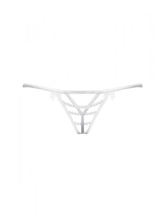 Открытые белые трусики с бантиками и украшениями - SoftLine купить с доставкой