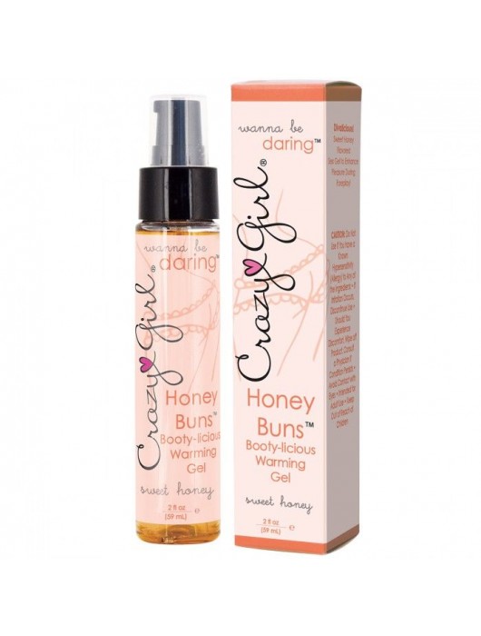 Ароматизированный гель с разогревающим эффектом Honey Buns - 59 мл. - Crazy Girl - купить с доставкой в Ростове-на-Дону