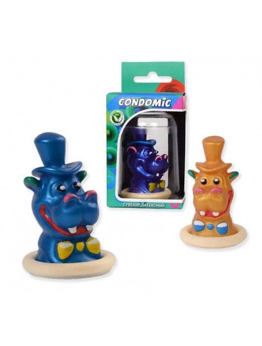 Сувенирный латексный презерватив  Бегемот - Sitabella - купить с доставкой в Ростове-на-Дону