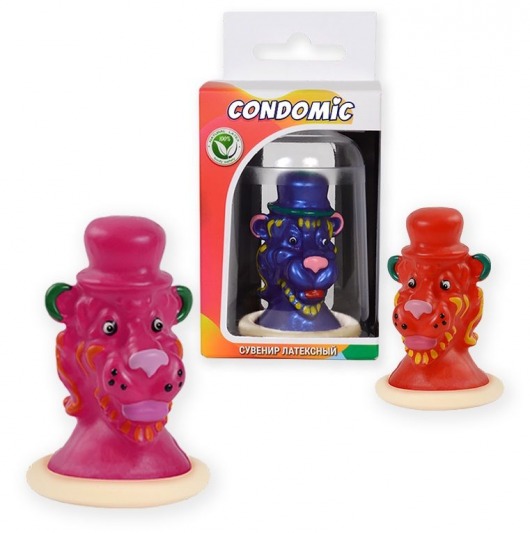 Сувенирный латексный презерватив  Лев - Sitabella - купить с доставкой в Ростове-на-Дону