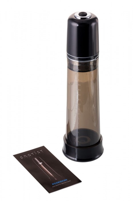 Чёрная гидропомпа Poseidon - Erotist Adult Toys - в Ростове-на-Дону купить с доставкой
