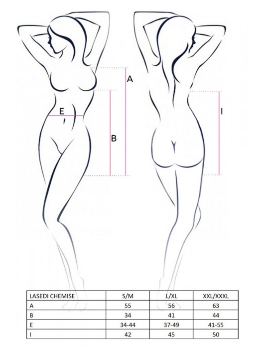 Полупрозрачная сорочка с разрезом от лифа Lasedi (большой размер) - Avanua купить с доставкой