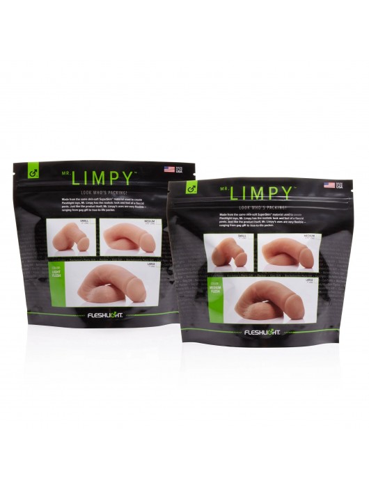 Мягкий имитатор пениса Fleshton Limpy среднего размера - 17 см. - Fleshlight - купить с доставкой в Ростове-на-Дону