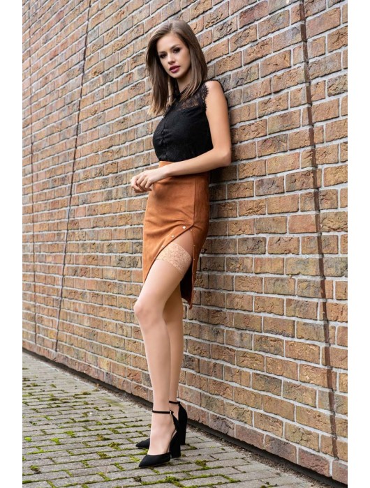 Чулки Kornelie с кружевным верхом на силиконе - Livia Corsetti купить с доставкой