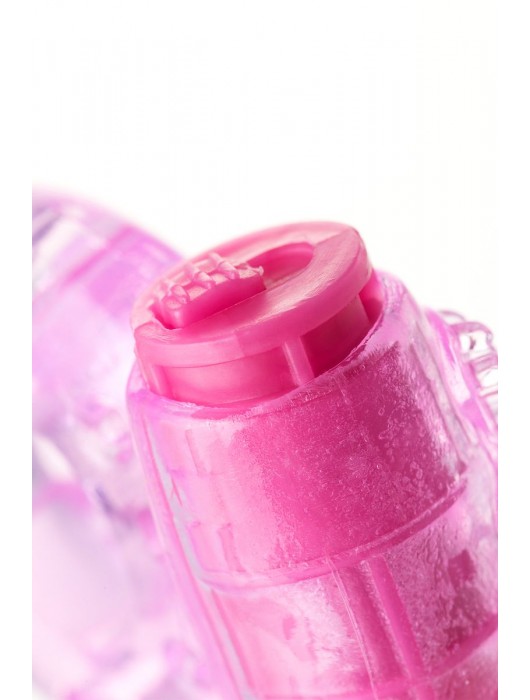 Розовое эрекционное виброкольцо из эластичного геля - Toyfa Basic - в Ростове-на-Дону купить с доставкой