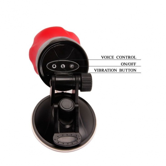 Мастурбатор-ротик с вибрацией, функцией голоса и в колбе с присоской - Baile - в Ростове-на-Дону купить с доставкой