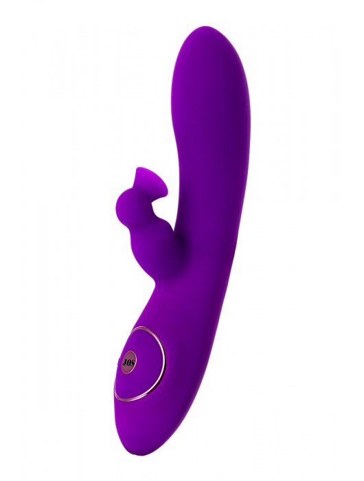 Фиолетовый вибратор с вакуумной стимуляцией клитора JUM - 21 см. - JOS