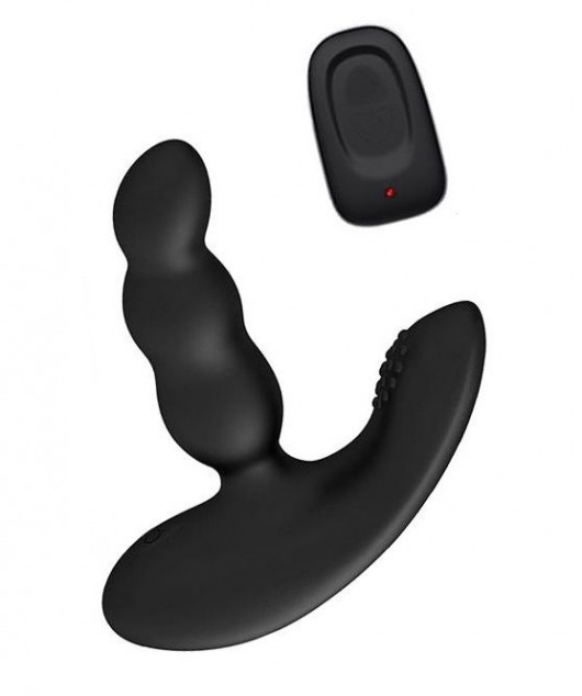 Черный силиконовый стимулятор простаты Levett Nitoc с пультом ДУ - Levett - в Ростове-на-Дону купить с доставкой