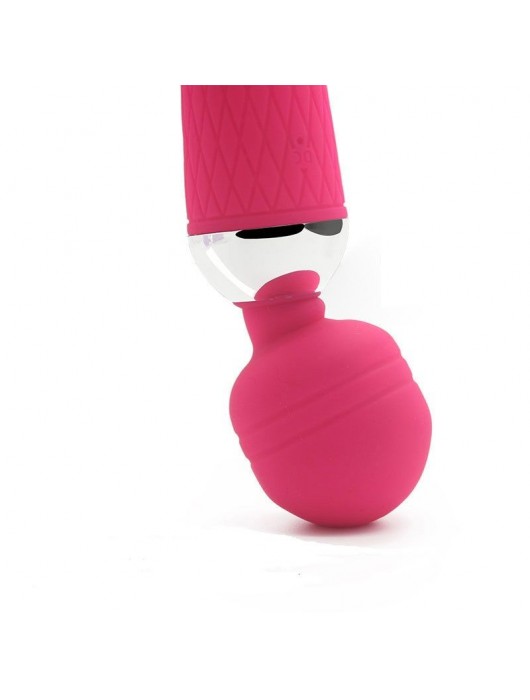 Розовый жезловый вибратор - 19,5 см. - 4sexdreaM