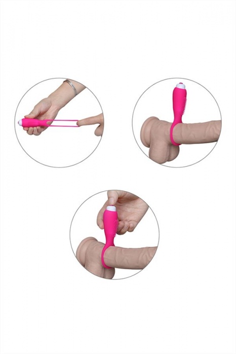 Розовое эрекционное виброкольцо S-HANDE Duets - S-HANDE - в Ростове-на-Дону купить с доставкой