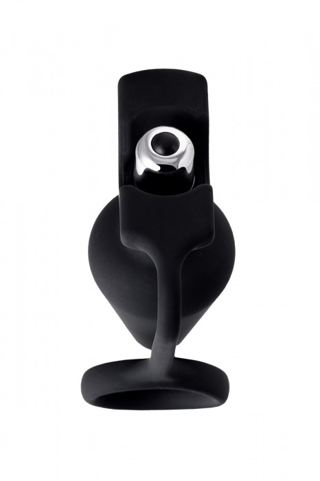 Чёрное эрекционное кольцо с анальной вибропробкой - Erotist Adult Toys - в Ростове-на-Дону купить с доставкой
