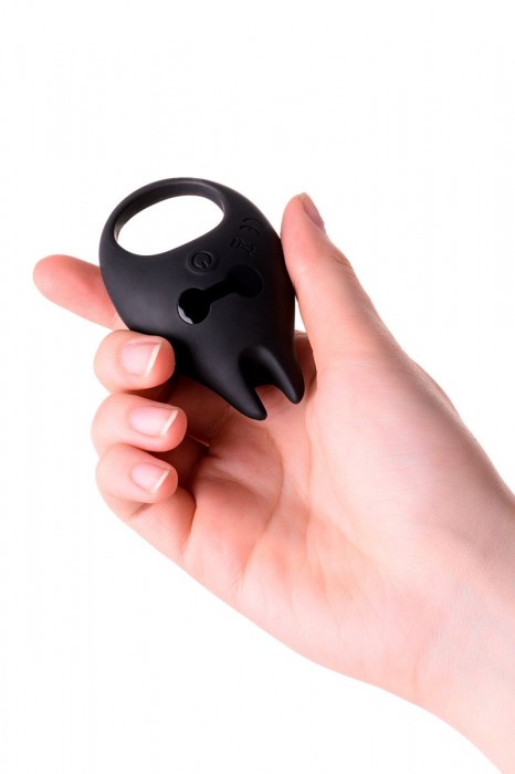 Чёрное эрекционное виброкольцо Erotist из силикона - Erotist Adult Toys - в Ростове-на-Дону купить с доставкой