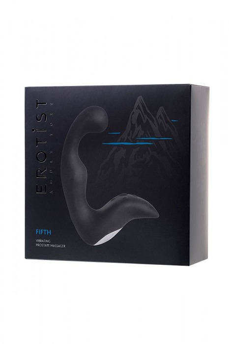 Чёрный изогнутый вибростимулятор простаты Erotist - Erotist Adult Toys - в Ростове-на-Дону купить с доставкой