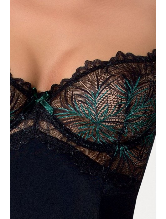 Роскошная сорочка Floris с двухцветным кружевным лифом - Passion купить с доставкой