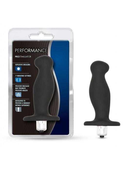 Чёрный вибростимулятор простаты Performance Prostimulator - Blush Novelties - в Ростове-на-Дону купить с доставкой