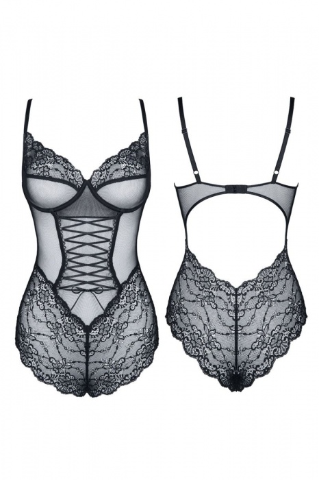 Боди из нежного кружева со шнуровкой Carine - Demoniq купить с доставкой