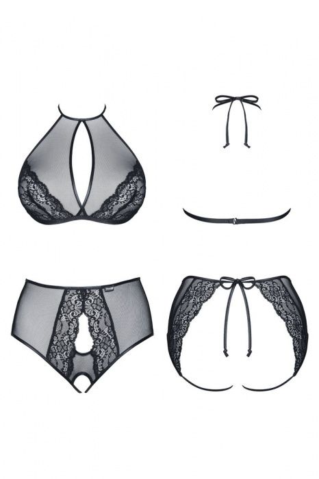 Комплект с нежными кружевными вставками Yolande - Demoniq купить с доставкой