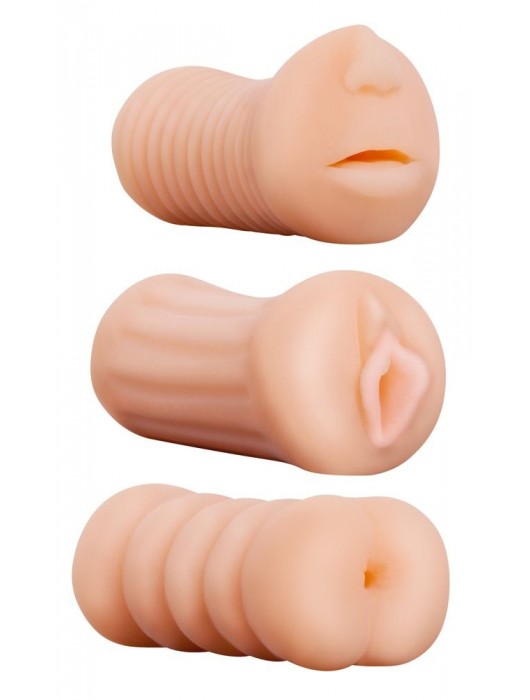 Набор из 3 мастурбаторов XXX To-Go Threesome - NMC - в Ростове-на-Дону купить с доставкой