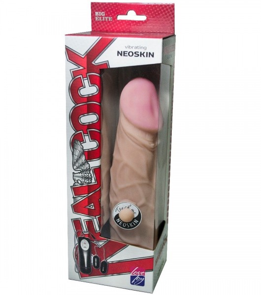 Телесный вибромассажёр-реалистик большого размера - 27 см. - LOVETOY (А-Полимер)