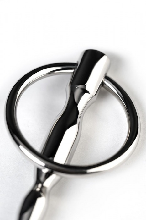 Серебристый уретральный плаг елочка с кольцом с основании Metal - 10,5 см. - ToyFa - купить с доставкой в Ростове-на-Дону