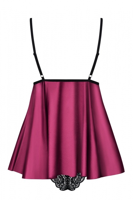 Укороченный бэби-долл малинового цвета - Obsessive купить с доставкой