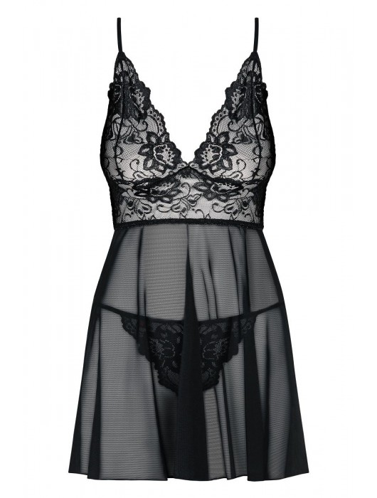 Сорочка бэби-долл Imperia с кружевным лифом - Obsessive купить с доставкой