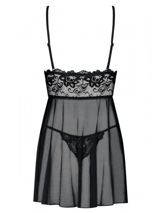 Сорочка бэби-долл Imperia с кружевным лифом - Obsessive купить с доставкой