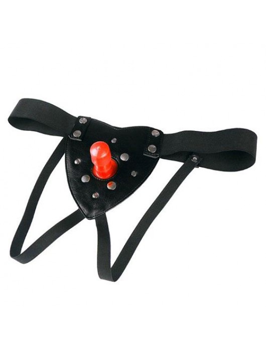 Комплект №27 - трусики-харнесс с насадкой - 19,5 см. - Джага-Джага - купить с доставкой в Ростове-на-Дону