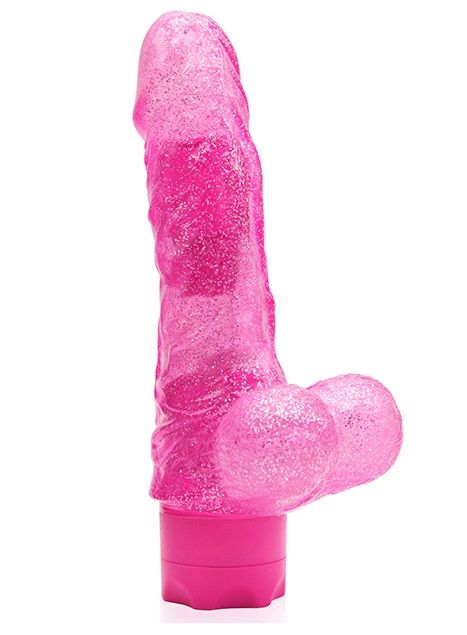 Розовый водонепроницаемый вибратор JELLY JOY ELASTIC ENIGMA MULTISPEED VIBE - 15 см. - Dream Toys
