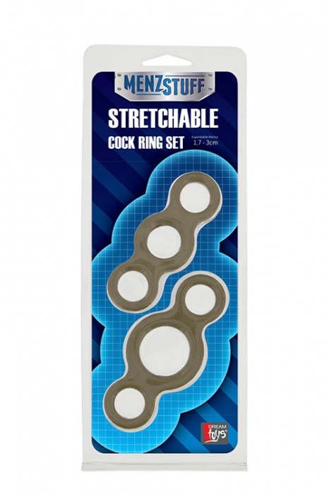 Набор из 2 эрекционных колец MENZSTUFF STRETCHABLE COCK RING SET - Dream Toys - в Ростове-на-Дону купить с доставкой