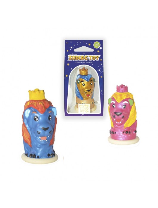 Сувенирная латексная насадка-презерватив  Лев - Sitabella - купить с доставкой в Ростове-на-Дону