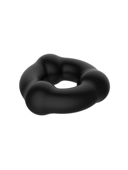 Черное эрекционное кольцо с 3 шариками - Baile - в Ростове-на-Дону купить с доставкой