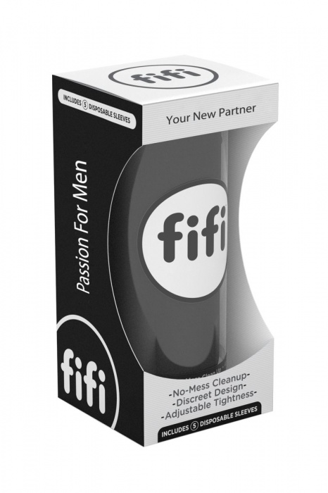 Чёрный нереалистичный мастурбатор FIFI MALE - Fifi - в Ростове-на-Дону купить с доставкой