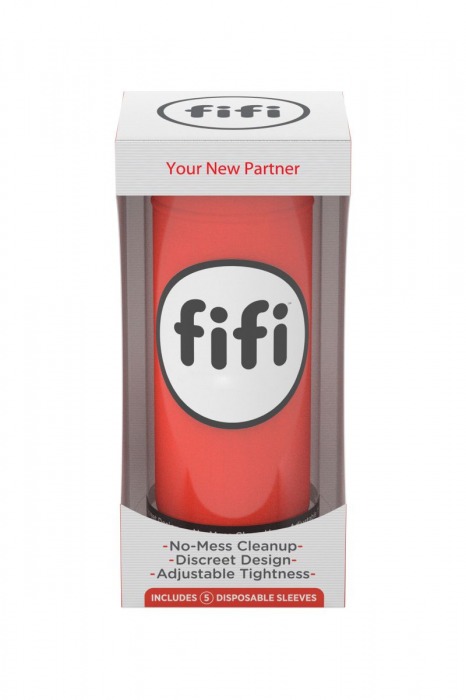 Красный нереалистичный мастурбатор FIFI MALE - Fifi - в Ростове-на-Дону купить с доставкой