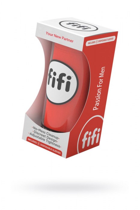 Красный нереалистичный мастурбатор FIFI MALE - Fifi - в Ростове-на-Дону купить с доставкой