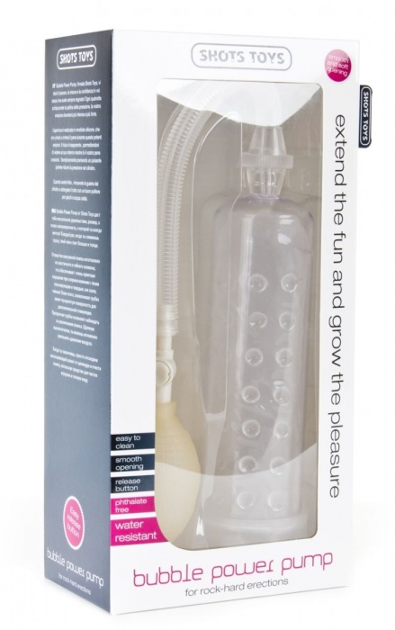 Прозрачная вакуумная помпа Bubble Power Pump - Shots Media BV - в Ростове-на-Дону купить с доставкой